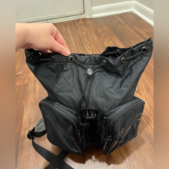 Kamp New York Black Nylon Backpack. - Picture 3 of 12